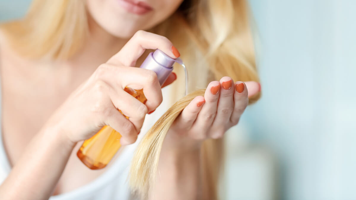 applying oil